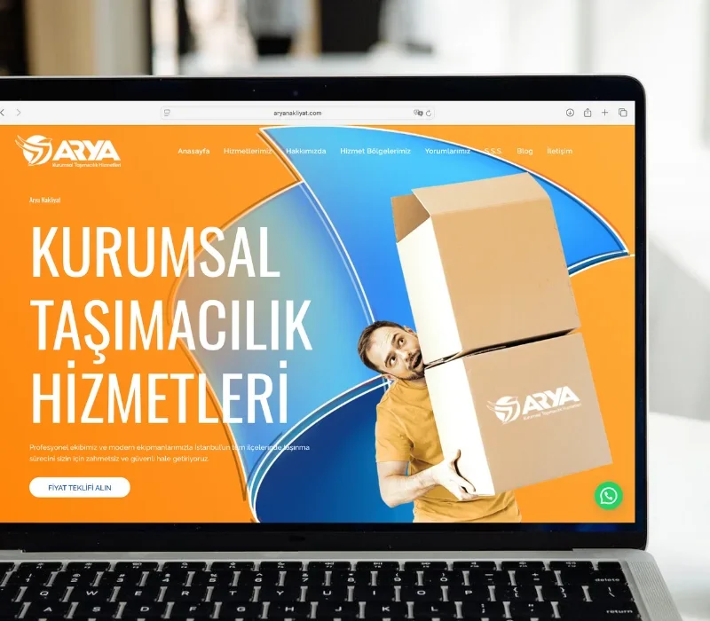 Arya Nakliyat - Web Tasarım Çağatay Demir